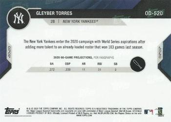 2020 Topps Now Road to Opening Day Summer Camp #OD-520 Gleyber Torres Back
