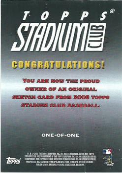 2008 Stadium Club - Sketch Cards #NNO Mariner Moose Back