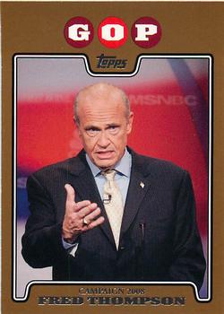 2008 Topps - Campaign 2008 Gold #C08-FT Fred Thompson Front