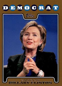 2008 Topps - Campaign 2008 Gold #C08-HC Hillary Clinton Front