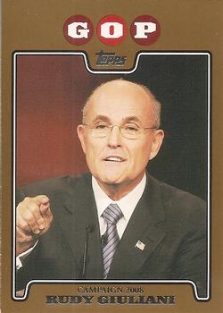 2008 Topps - Campaign 2008 Gold #C08-RG Rudy Giuliani Front