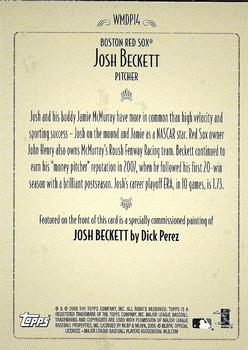 2008 Topps - Dick Perez (Walmart) #WMDP14 Josh Beckett Back