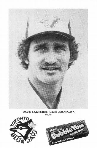 1979 Bubble Yum Toronto Blue Jays #NNO Dave Lemanczyk Front