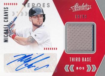 2020 Panini Absolute - Absolute Heroes Material Signatures #AHS-MC Michael Chavis Front