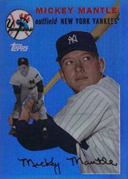 2008 Topps - Mickey Mantle Reprints Blue #MMR-54 Mickey Mantle Front
