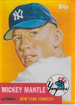 2008 Topps - Mickey Mantle Reprints Gold #MMR-53 Mickey Mantle Front