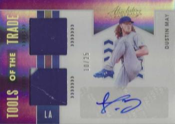 2020 Panini Absolute - Tools of the Trade 2 Swatch Signatures Spectrum Purple #TOT2-DM Dustin May Front