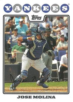 2008 Topps - New York Yankees #1 Jose Molina Front