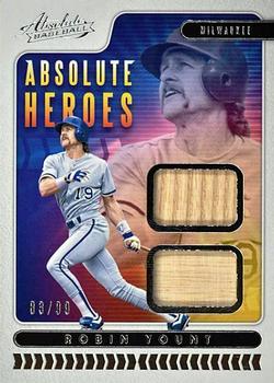 2020 Panini Absolute - Absolute Heroes Materials #AHM-RY Robin Yount Front