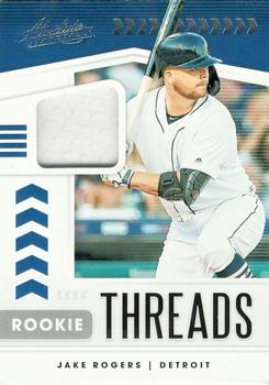 2020 Panini Absolute - Rookie Threads #RT-JR Jake Rogers Front