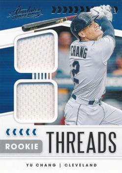 2020 Panini Absolute - Rookie Threads Duals #RTD-YC Yu Chang Front