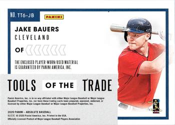 2020 Panini Absolute - Tools of the Trade 6 Swatch #TT6-JB Jake Bauers Back