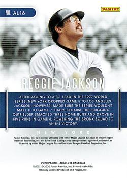 2020 Panini Absolute - Absolute Legends #AL16 Reggie Jackson Back