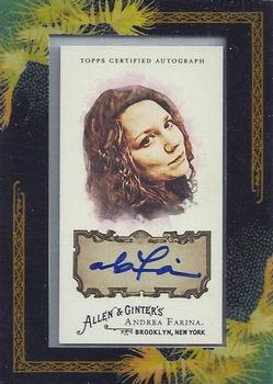 2008 Topps Allen & Ginter - Autographs #AGA-AF Andrea Farina Front