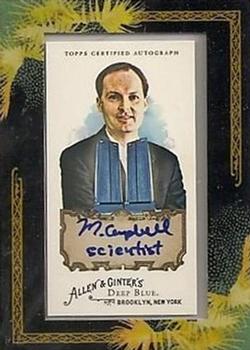 2008 Topps Allen & Ginter - Autographs #AGA-DB Murray Campbell Front