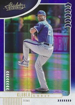 2020 Panini Absolute - Spectrum Blue #19 Corey Kluber Front