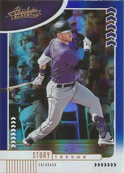 2020 Panini Absolute - Spectrum Blue #38 Trevor Story Front