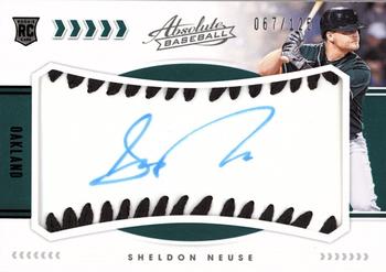 2020 Panini Absolute - Rookie Baseball Material Signatures Black #119 Sheldon Neuse Front