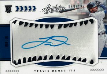 2020 Panini Absolute - Rookie Baseball Material Signatures Black #164 Travis Demeritte Front