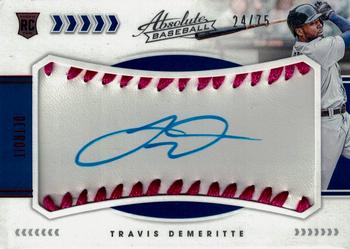 2020 Panini Absolute - Rookie Baseball Material Signatures Pink #164 Travis Demeritte Front
