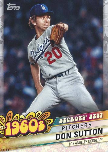 2020 Topps Decades' Best (Series Two) 5x7 #DB-20 Don Sutton Front