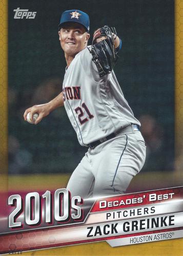 2020 Topps Decades' Best (Series Two) 5x7 - Gold #DB-97 Zack Greinke Front