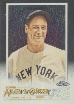 2020 Topps Allen & Ginter Chrome #11 Lou Gehrig Front