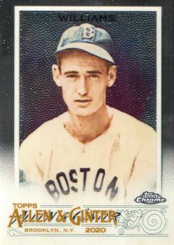 2020 Topps Allen & Ginter Chrome #21 Ted Williams Front