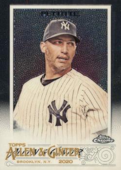 2020 Topps Allen & Ginter Chrome #39 Andy Pettitte Front