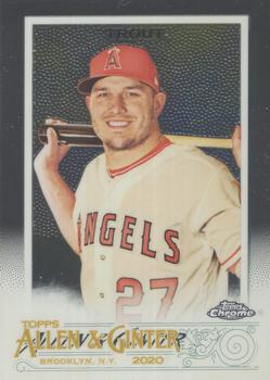 2020 Topps Allen & Ginter Chrome #85 Mike Trout Front