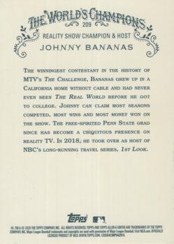 2020 Topps Allen & Ginter Chrome #209 Johnny Bananas Back