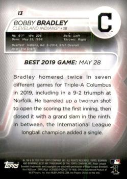 2020 Bowman's Best #13 Bobby Bradley Back