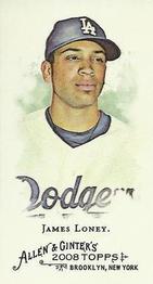 2008 Topps Allen & Ginter - Mini A & G Back #18 James Loney Front
