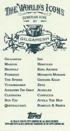 2008 Topps Allen & Ginter - Mini Ancient Icons #A1 Gilgamesh Back