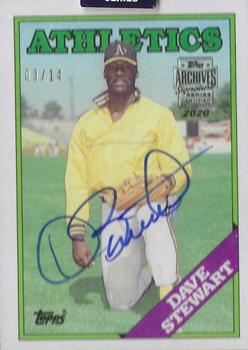 2020 Topps Archives Signature Series Retired Player Edition - Dave Stewart #476 Dave Stewart Front