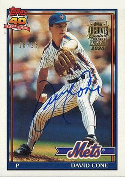 2020 Topps Archives Signature Series Retired Player Edition - David Cone #680 David Cone Front