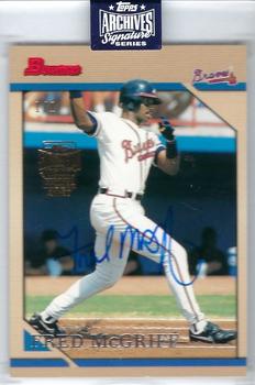 2020 Topps Archives Signature Series Retired Player Edition - Fred McGriff #4 Fred McGriff Front
