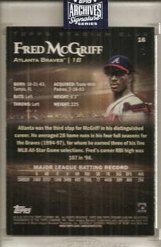 2020 Topps Archives Signature Series Retired Player Edition - Fred McGriff #16 Fred McGriff Back