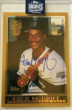 2020 Topps Archives Signature Series Retired Player Edition - Fred McGriff #349 Fred McGriff Front