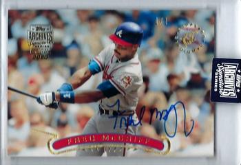 2020 Topps Archives Signature Series Retired Player Edition - Fred McGriff #407 Fred McGriff Front
