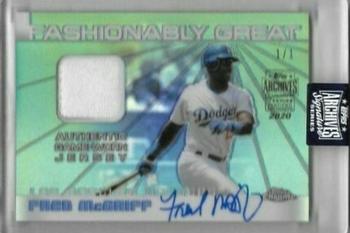 2020 Topps Archives Signature Series Retired Player Edition - Fred McGriff #FGR-FM Fred McGriff Front
