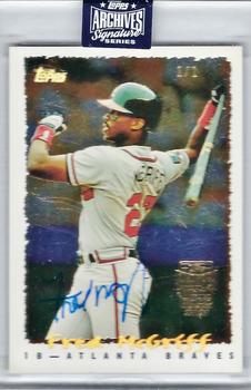 2020 Topps Archives Signature Series Retired Player Edition - Fred McGriff #191 Fred McGriff Front