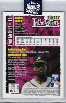2020 Topps Archives Signature Series Retired Player Edition - Fred McGriff #40 Fred McGriff Back