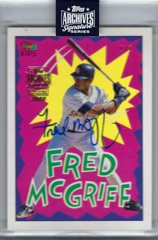 2020 Topps Archives Signature Series Retired Player Edition - Fred McGriff #55 Fred McGriff Front