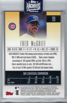 2020 Topps Archives Signature Series Retired Player Edition - Fred McGriff #190 Fred McGriff Back