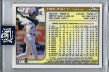 2020 Topps Archives Signature Series Retired Player Edition - Fred McGriff #139 Fred McGriff Back