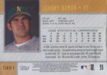 2020 Topps Archives Signature Series Retired Player Edition - Johnny Damon #55 Johnny Damon Back