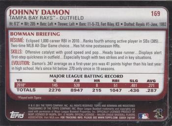 2020 Topps Archives Signature Series Retired Player Edition - Johnny Damon #169 Johnny Damon Back