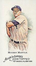 2008 Topps Allen & Ginter - Mini No Card Number #NNO Mickey Mantle Front