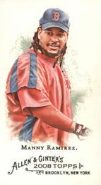 2008 Topps Allen & Ginter - Mini No Card Number #NNO Manny Ramirez Front